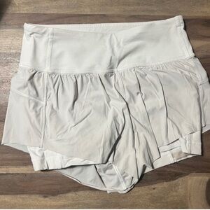 Lululemon Athletica White Athletic Shorts